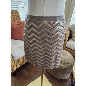 Promod Sequin Mini Skirt Women's Size 38/6 Party Boho Cocktail Festival Glam